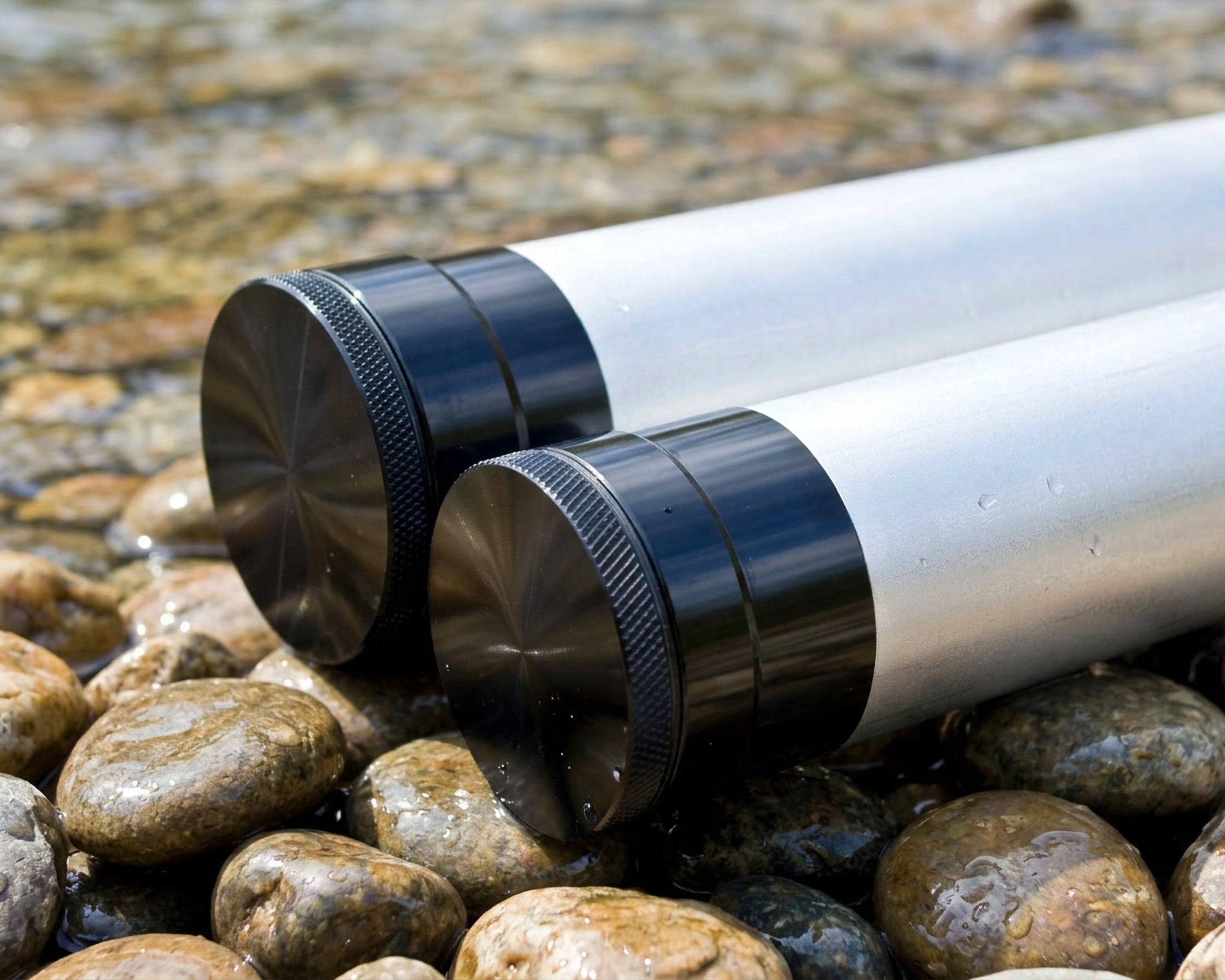 Aluminum Rod Tubes - Black Ends
