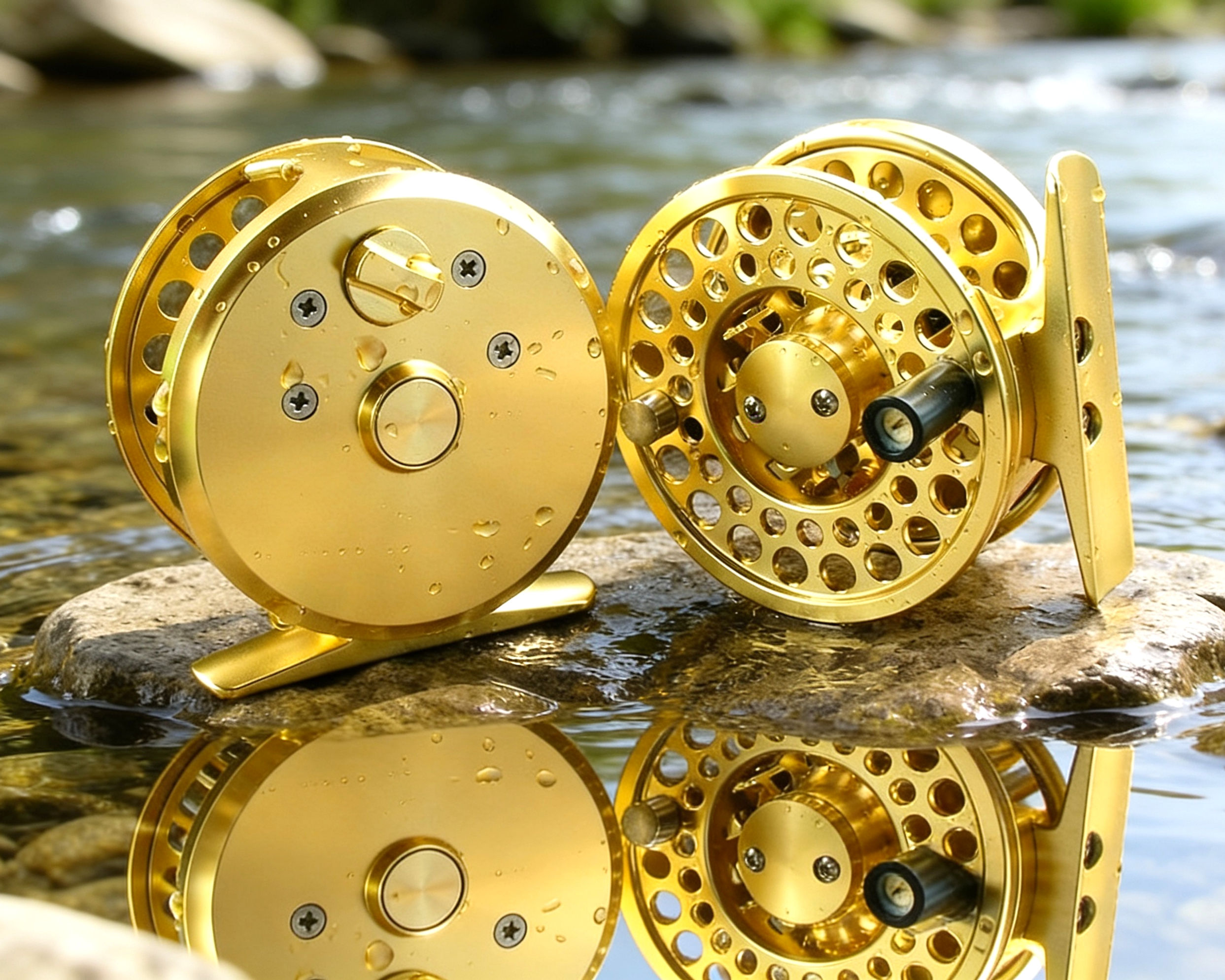 1-3 wt fly reel TREK Click/Pawl Fly Reel - 1-3wt- Gold