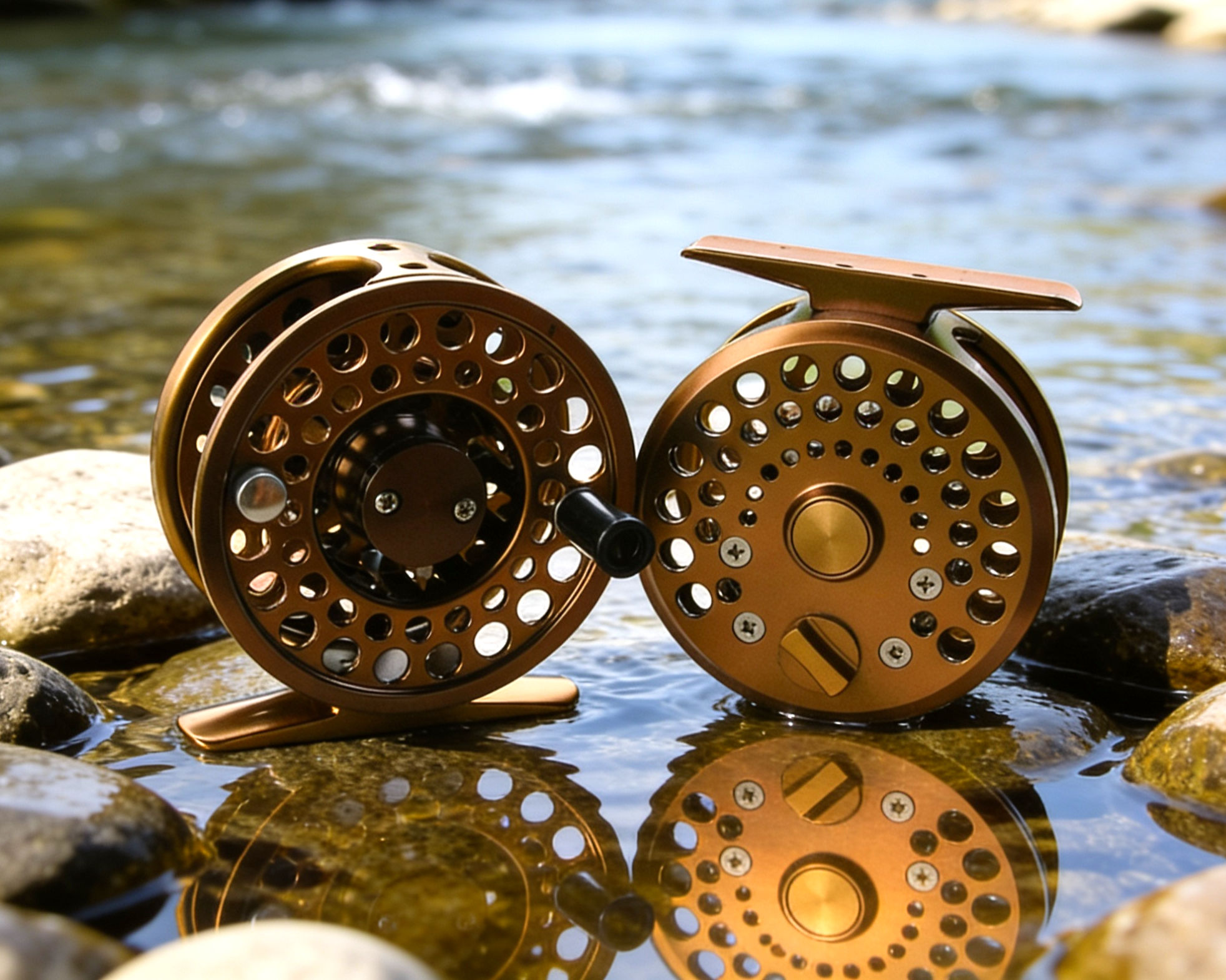 Bronze fly reel