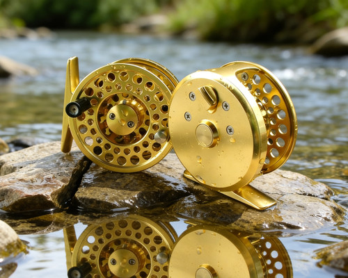 TREK Click/Pawl Fly Reel - 1-3wt- Gold | graywolf rods