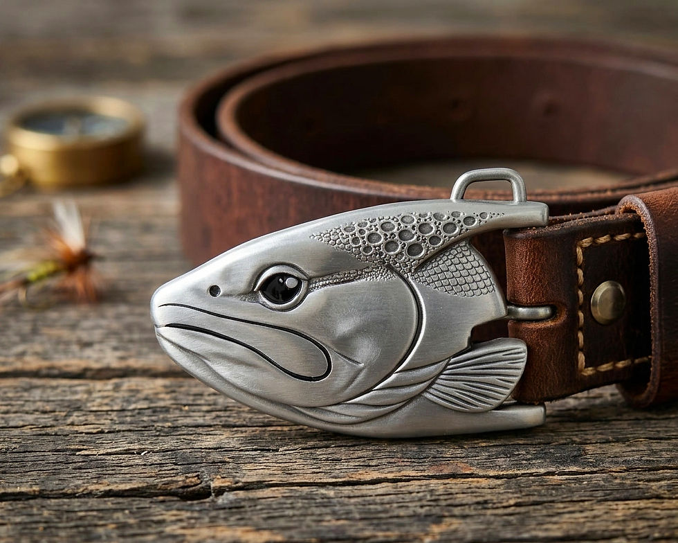 trout belt buckle