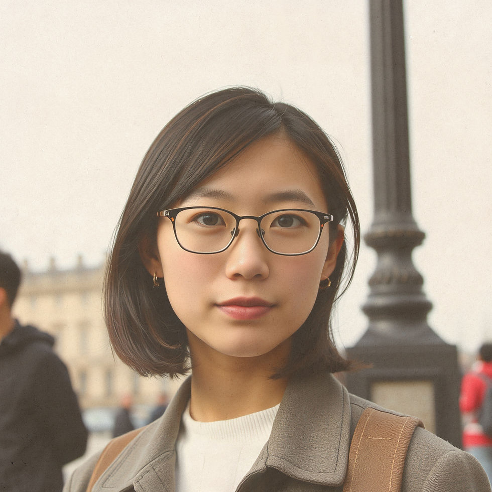 international student. chinese. pantone mocha mousse. not looking at camera. editorial. london.jpg
