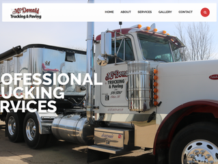 Website Overview: McDonald Trucking & Paving