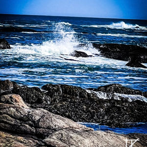 Biddeford Pool during Solar Eclipse 2024