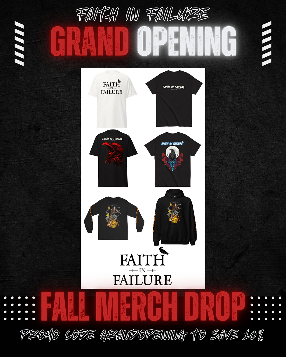 Grand Opening of our NEW Online Merch Store