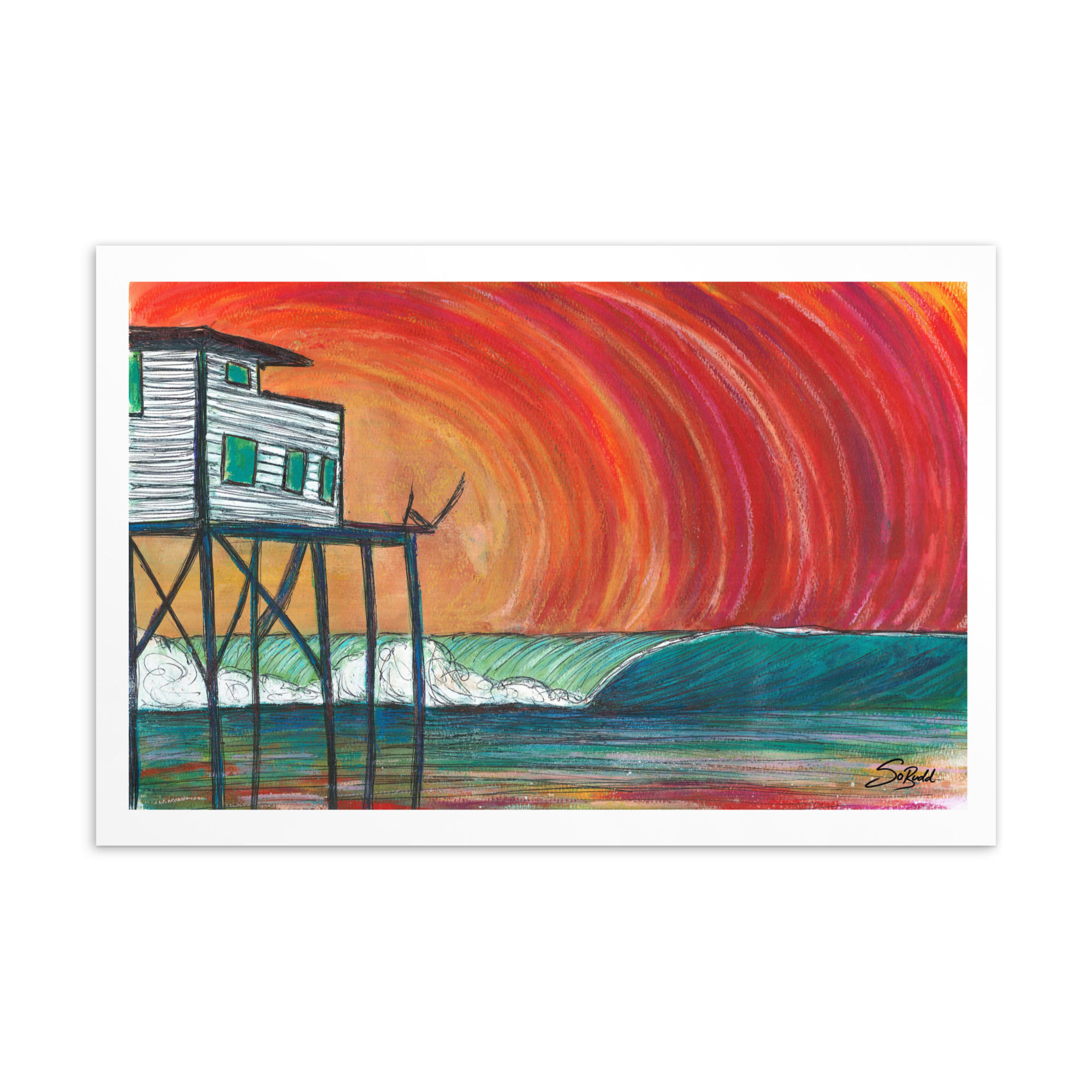 Surfside Texas horizontal mini print