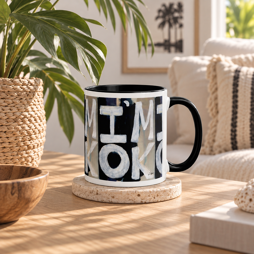 I’M Okay motivational art mug