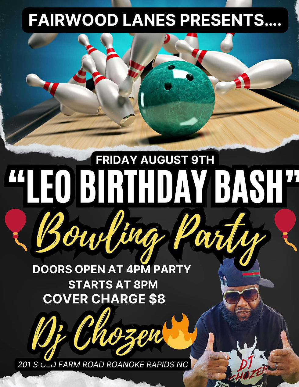 DJ Chozen plus Karaoke RETURNS at Fairwood Lanes & Misfits Bar & Grill