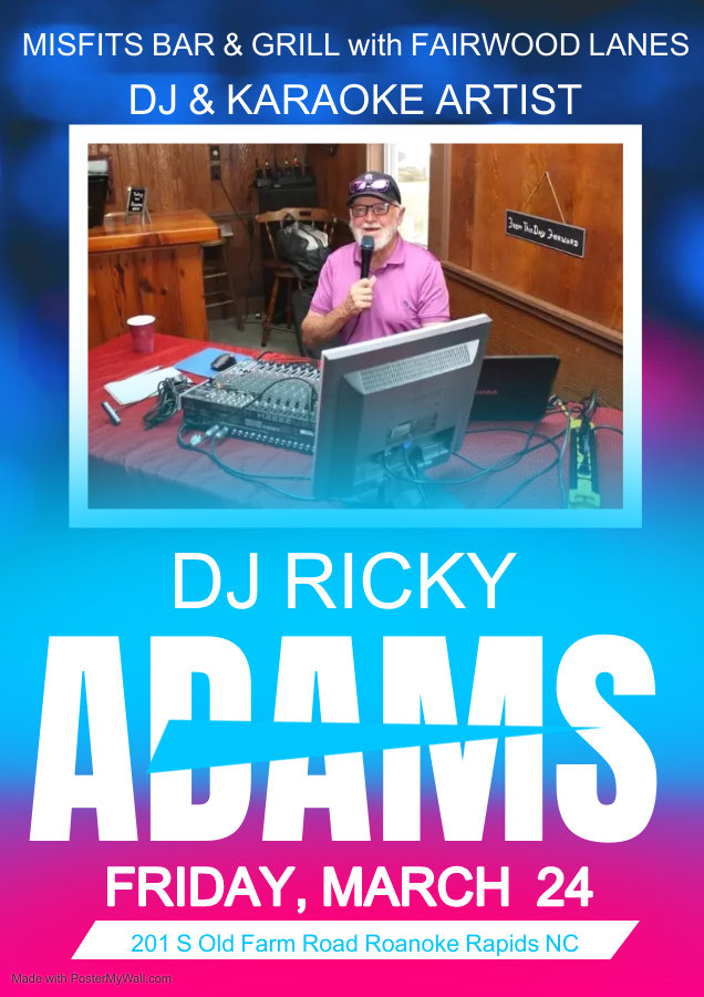 DJ Ricky Adams - Karaoke Event Misfits Bar & Grill inside Fairwood ...