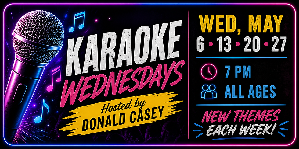NEW Weekly Themed - Wacky Wednesday karaoke is turning up the energy all May @ Fairwood Lanesđź‘€ (2)