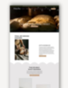 Espresso bakery website template homepage design on Wix