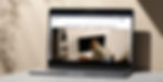Thumbnail: Clean Wix template mockup on a laptop with beige background