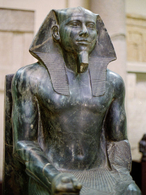 Khafre enthroned