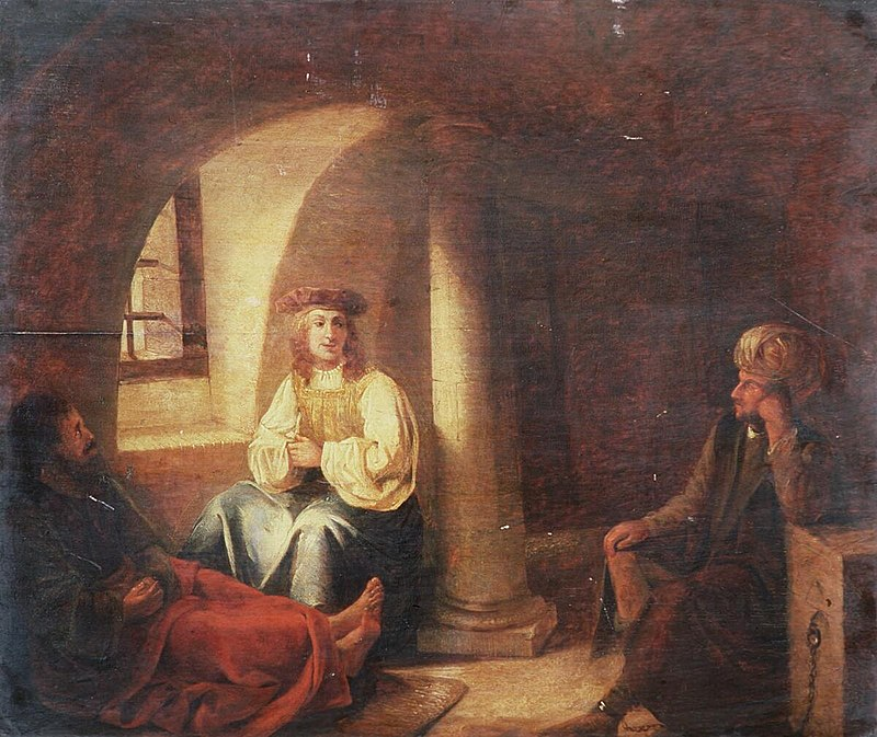 Joseph in prison, by Gerbrand van den Eeckhout, 17th century