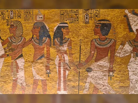 Why does ancient Egypt's distinctive art style make everything look flat?