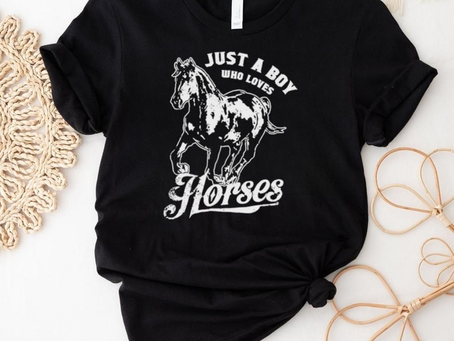 Just a Boy Who Loves Horses Shirt: The Ultimate Must-Have for Passionate Equestrians!
