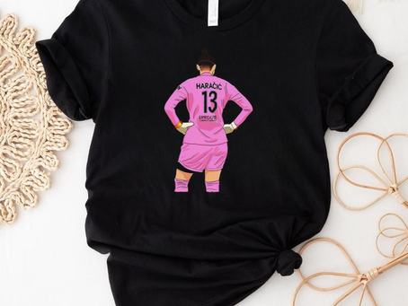 Shop the Stylish Men’s Angel City FC DiDi Haracic Goalkeeper Art Shirt