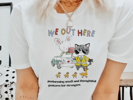 Official Official We Out Here Performing Small And Thoughtful Gestures For Strangers T Shirt