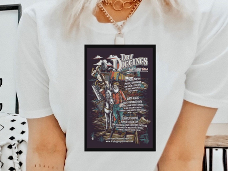 Official Dry Diggings Summer Camping & Music Festival Auburn, CA 2023 Poster Shirt