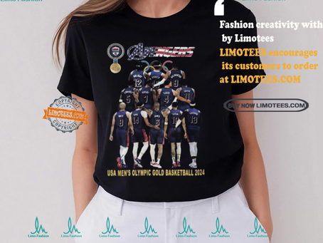 Avengers USA Men’s Olympic Gold Basketball 2024 T Shirt