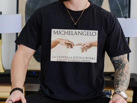Michelangelo La Cappella Sistina Roma Anno Domini MDXII shirt