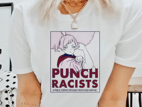 Punch Racists A Public Service Message From Gund Arm Inc Shirt