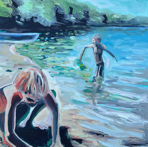 Simple beach moments_Out of the Picture_Camille Myles_18x24_oil on canvas_2023.jpeg