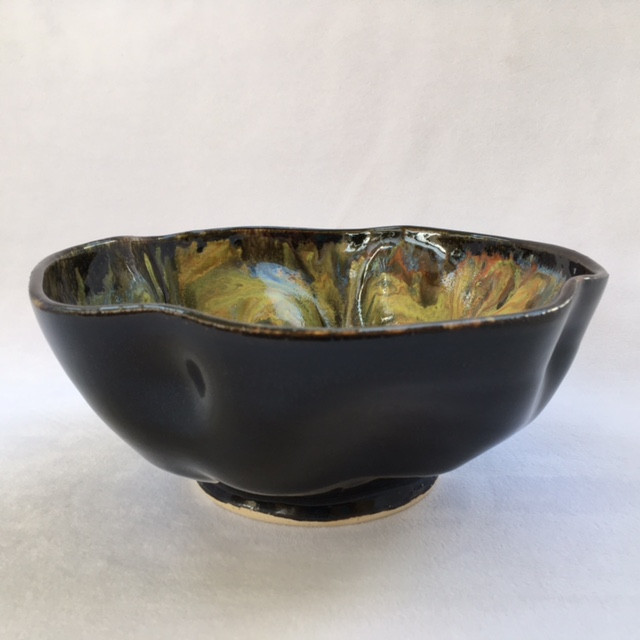 Thumbnail: Medium marble glaze, h.3x7 inches