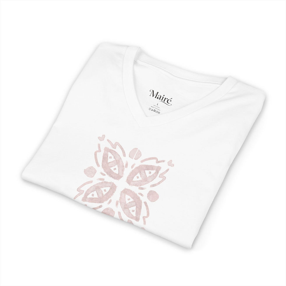 Thumbnail: Short Sleeve V-Neck Tee - Poke Beige