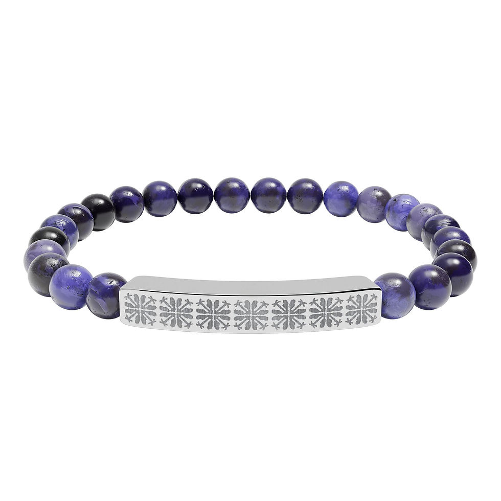 Thumbnail: Natural Stone Stretch Bracelet - Palm