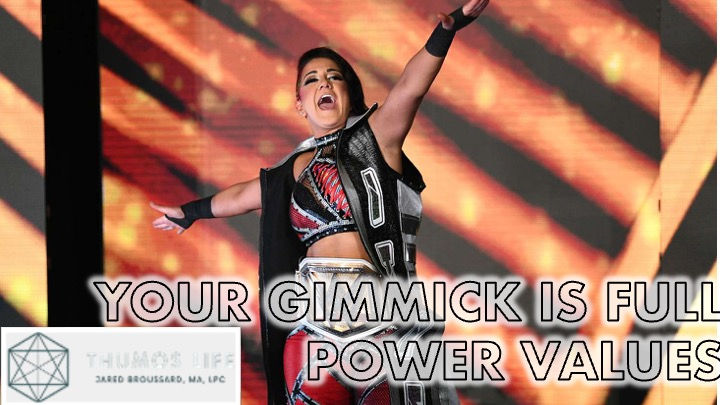 Bayley letting the audience know what her character & gimmick is all about