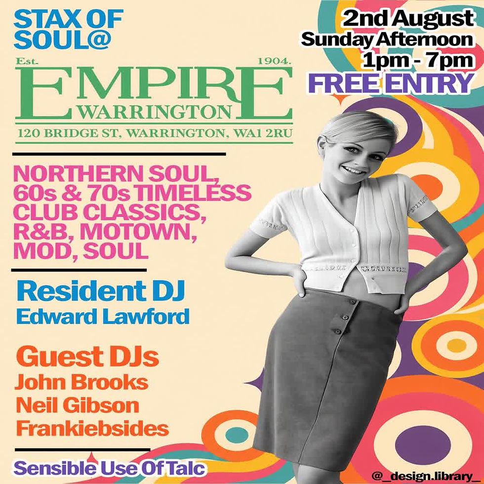 Stax of Soul, Northern Soul Event, Free All Day