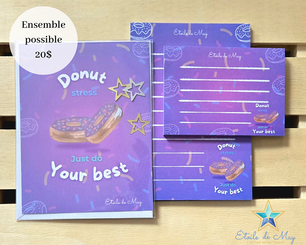 Miniature : Bloc-notes autocollant mi-long '' Donut''