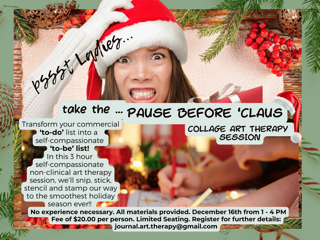 Art Journaling Workshop - Pause before Claus 🎅