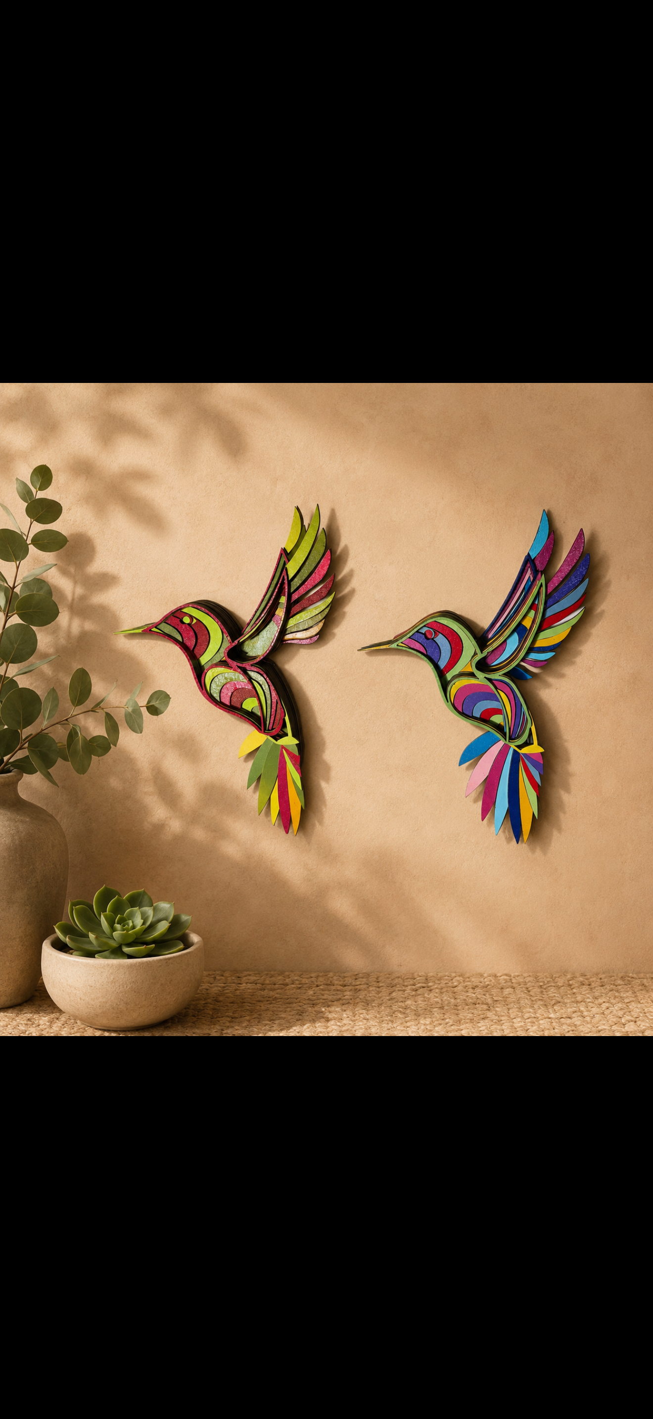 Humming bird-3D-Wall-art