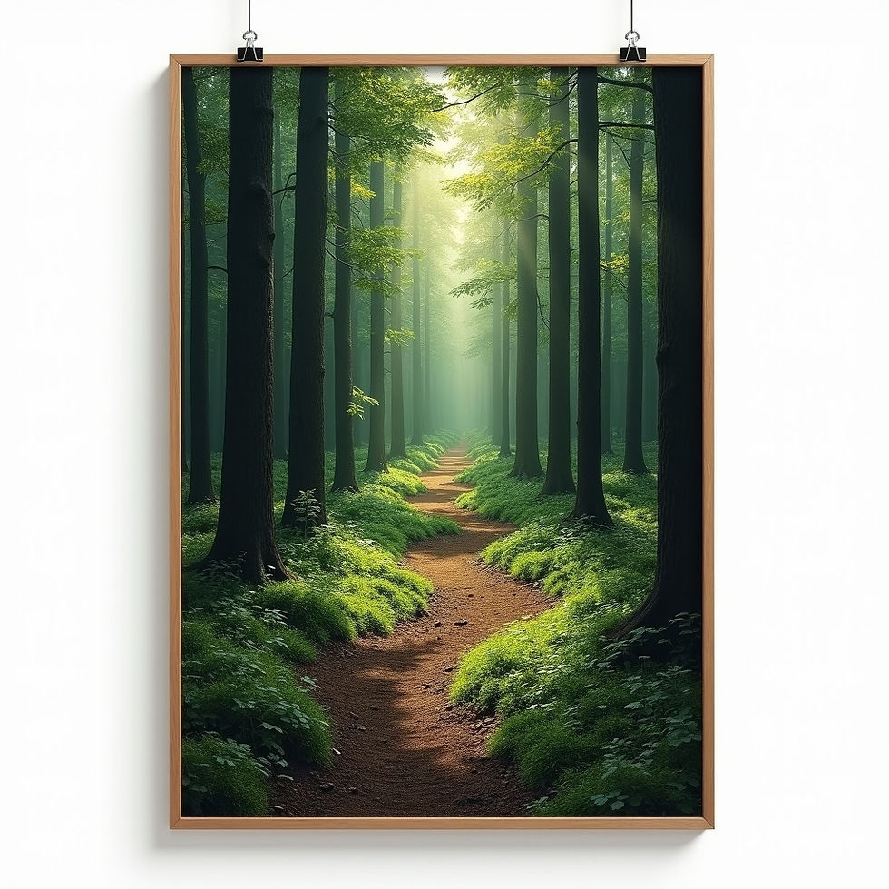 Forest Path Poster