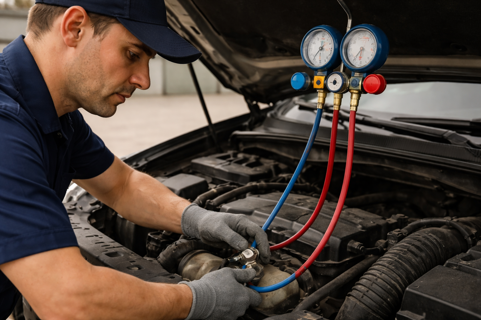 Serviço de Ar Condicionado para cabines de caminhões