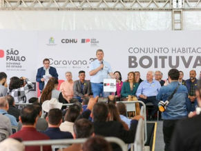 Governador de São Paulo entrega moradias e inaugura Etec em Boituva