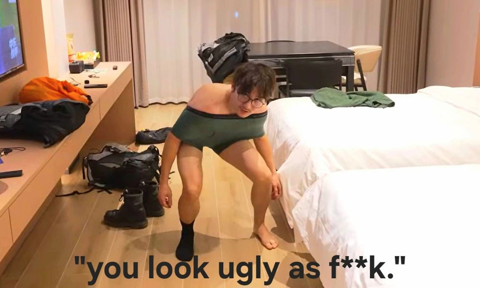 Totally real and not fake photo of me getting dressed in the morning.