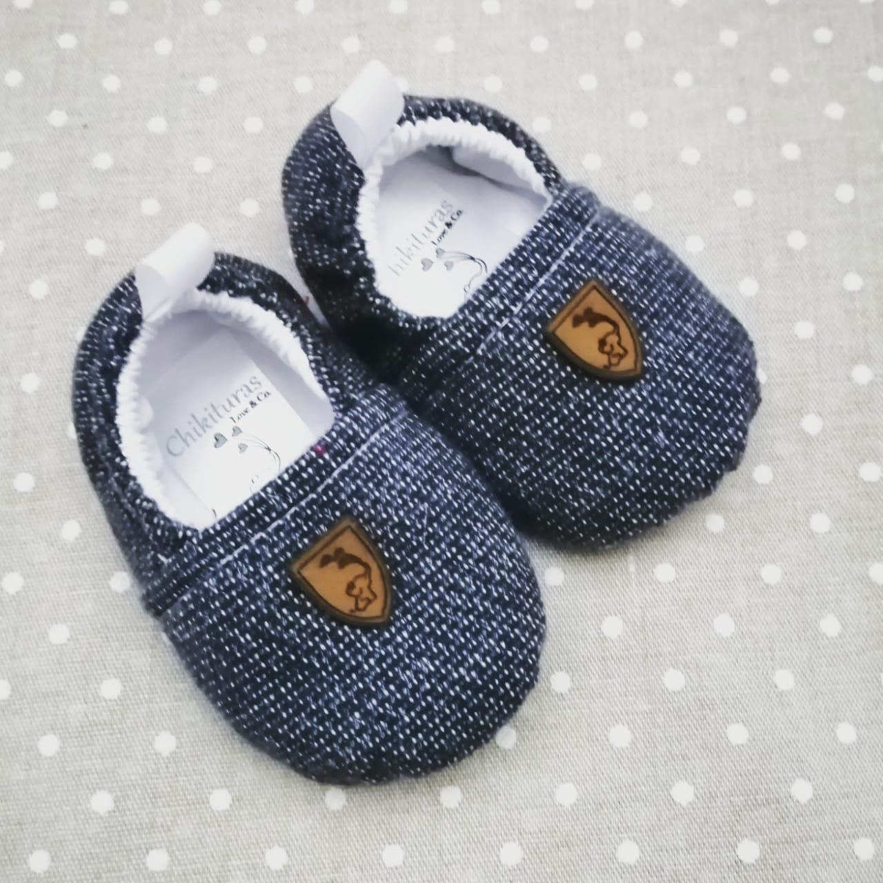 ZAPATOS PRECAMINADORES AZUL JASPE NIÑO | Chikituras
