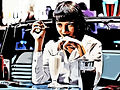 Illustrated Mid-century Movie Poster - Pulp Fiction - Mia Wallace