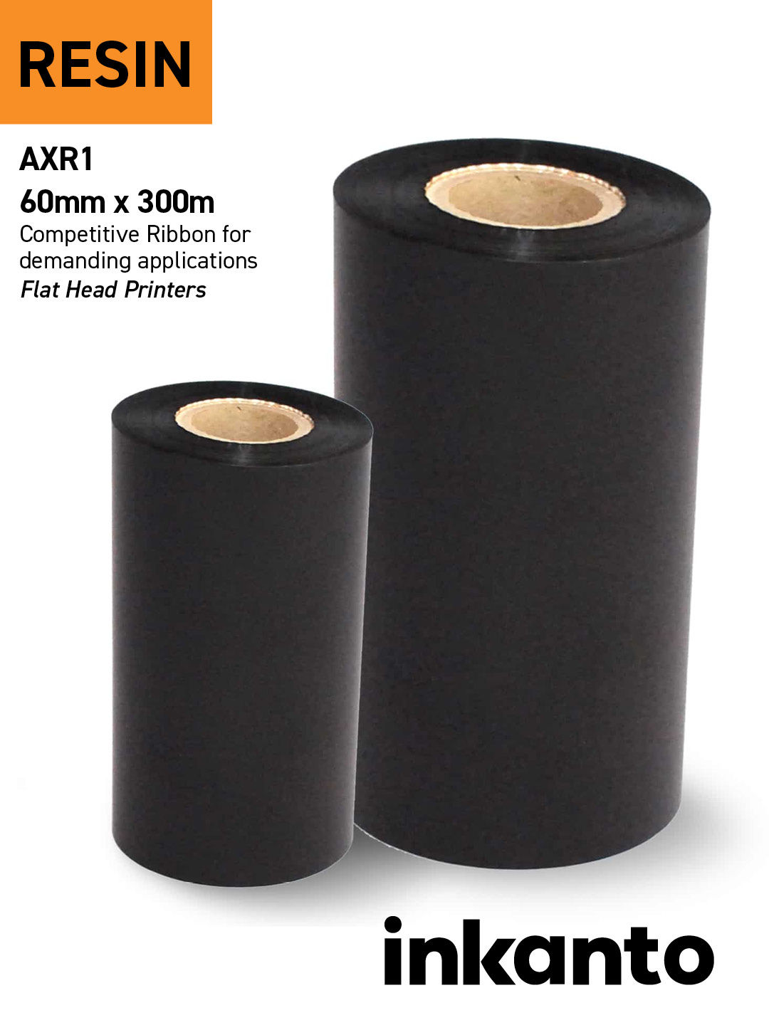 Armor | Inkanto | AXR1 | Thermal Transfer Ribbon UK | 60mm x 300m | Pack of 10