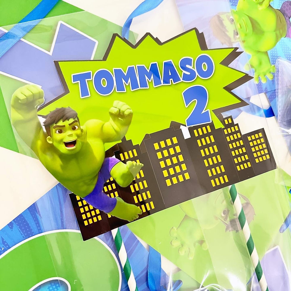 Miniatura: Festone - bandierine nome e numero