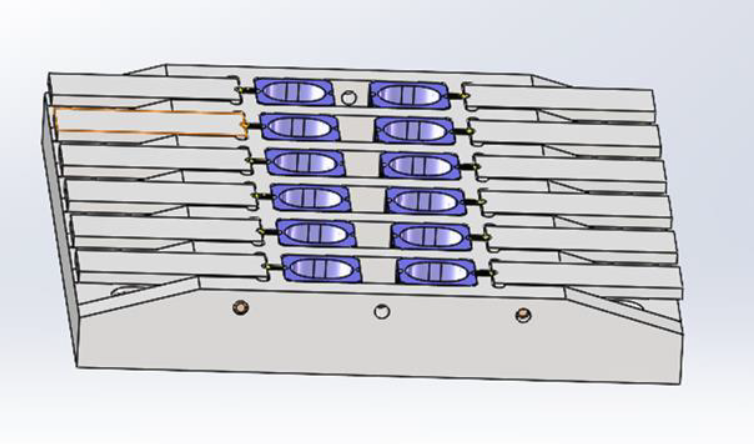 Flexible electronic circuit showcasing advanced chip bonding