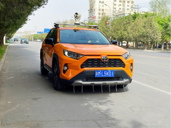 The first laser gas inspection vehicle officially hit the road