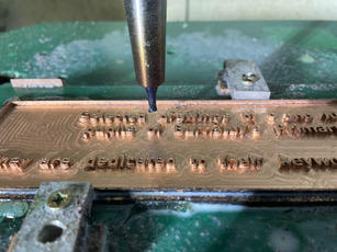 Barnsley Covid Memorial, The making of the Childrens Plaque.
