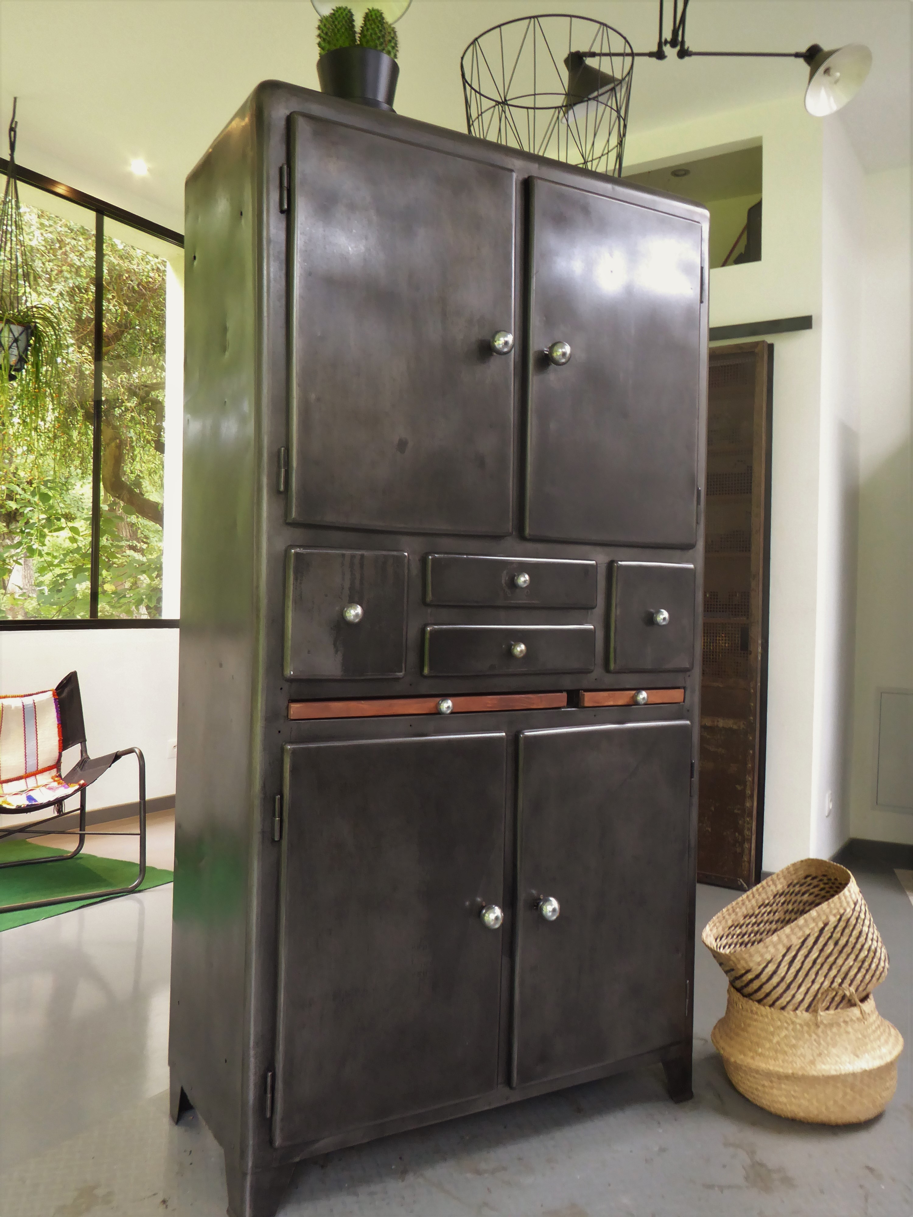 Armoire Vintage En Metal Inspirationrecup Com