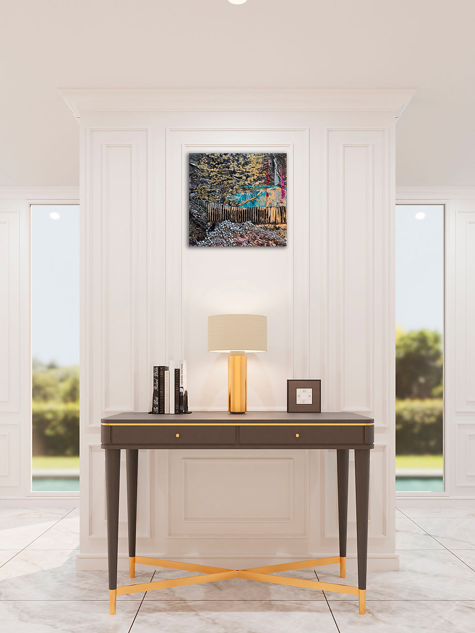 Miniature : Voiles pailletées - 30x30