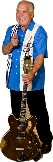 Photo of Swanee, the band leader of The Whitesidewalls
