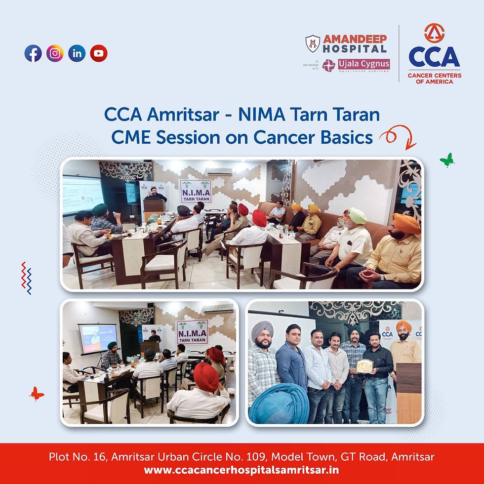 Cancer Awareness CME Session Conducted with NIMA Tarn Taran
